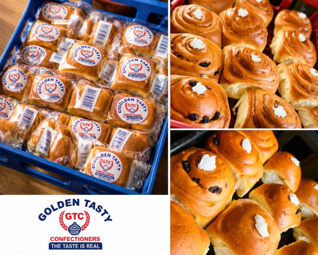 Golden Tasty chelsea buns